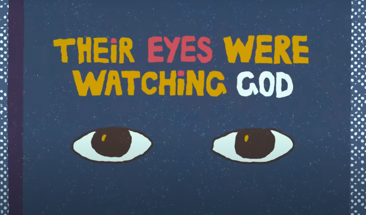Screen shot of a video that animates the classic novel Their Eyes Were Watching God